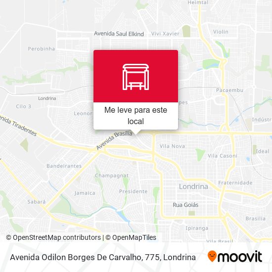 Avenida Odilon Borges De Carvalho, 775 mapa