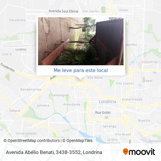 Avenida Abélio Benati, 3438-3552 mapa