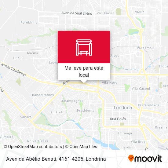 Avenida Abélio Benati, 4161-4205 mapa