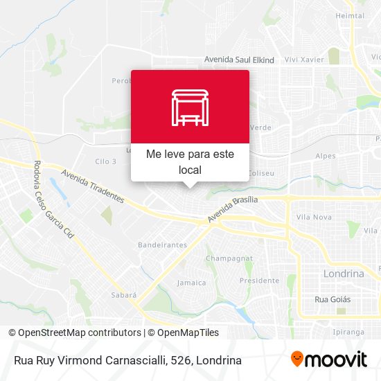 Rua Ruy Virmond Carnascialli, 526 mapa