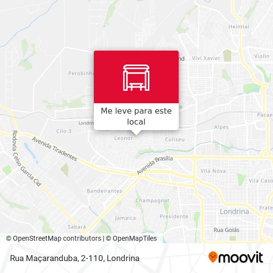 Rua Maçaranduba, 2-110 mapa