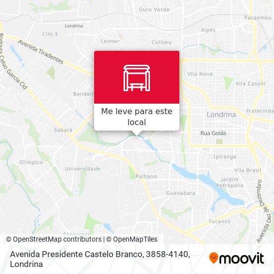 Avenida Presidente Castelo Branco, 3858-4140 mapa