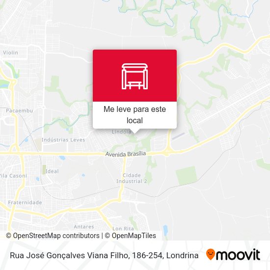 Rua José Gonçalves Viana Filho, 186-254 mapa