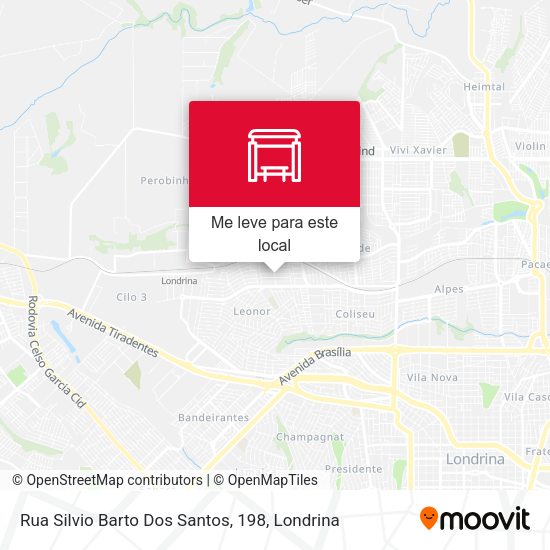 Rua Silvio Barto Dos Santos, 198 mapa