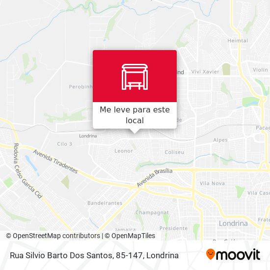 Rua Silvio Barto Dos Santos, 85-147 mapa