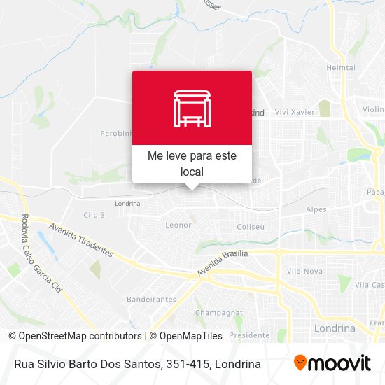 Rua Silvio Barto Dos Santos, 351-415 mapa