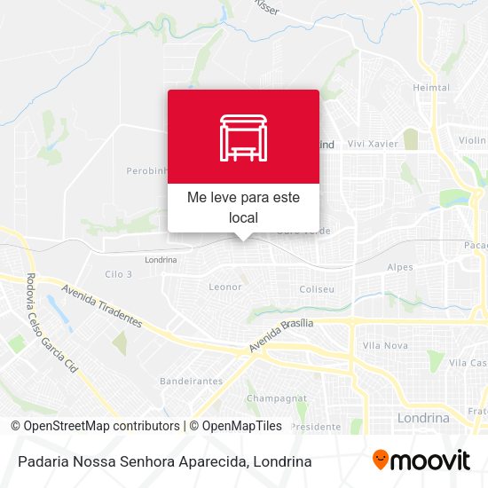 Padaria Nossa Senhora Aparecida mapa
