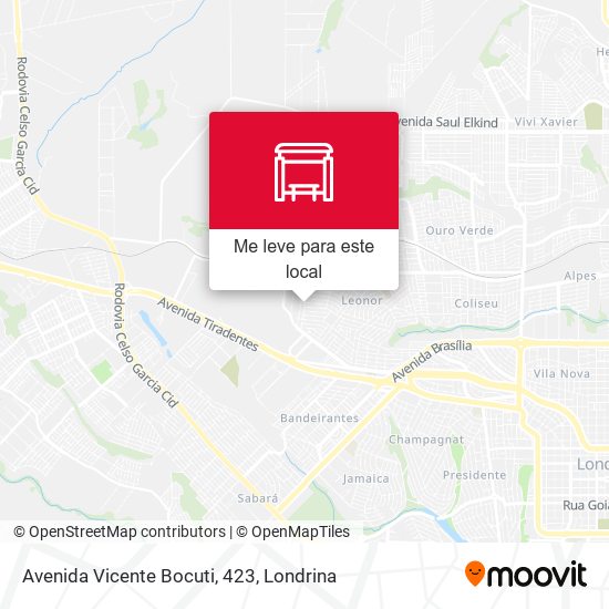 Avenida Vicente Bocuti, 423 mapa