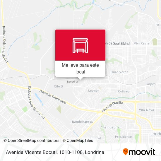 Avenida Vicente Bocuti, 1010-1108 mapa