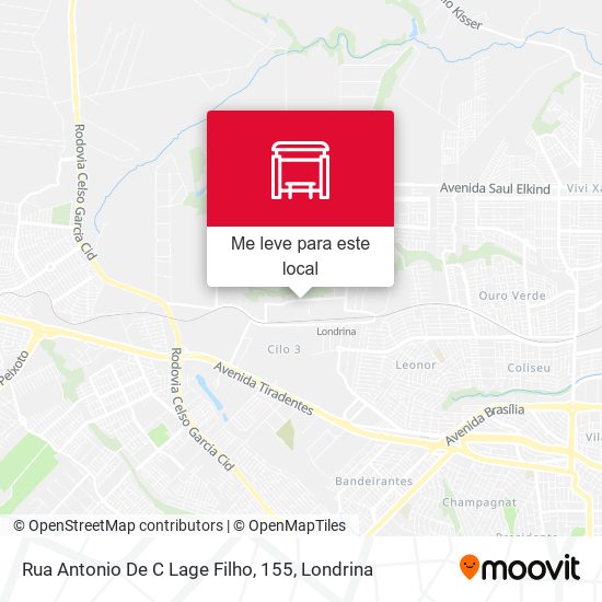 Rua Antonio De C Lage Filho, 155 mapa