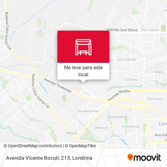 Avenida Vicente Bocuti, 215 mapa