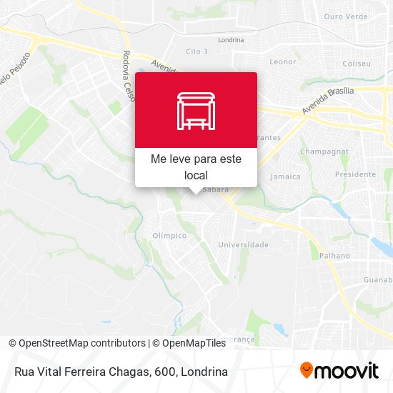 Rua Vital Ferreira Chagas, 600 mapa