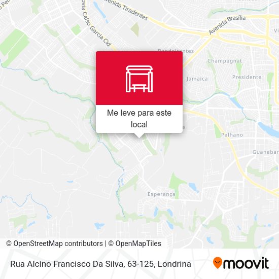 Rua Alcíno Francisco Da Silva, 63-125 mapa