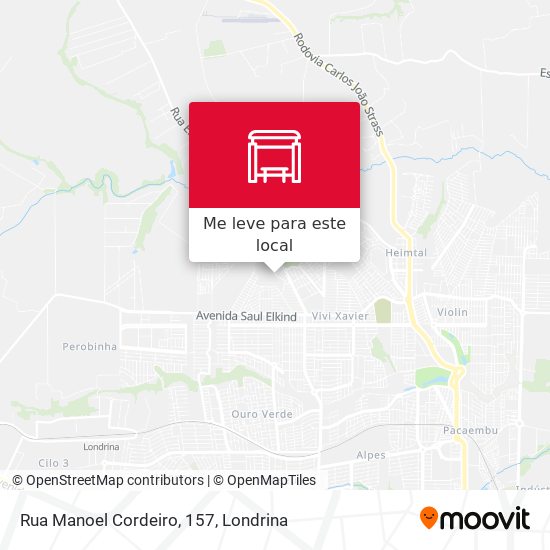 Rua Manoel Cordeiro, 157 mapa