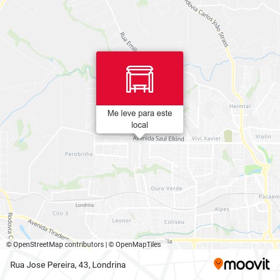 Rua Jose Pereira, 43 mapa