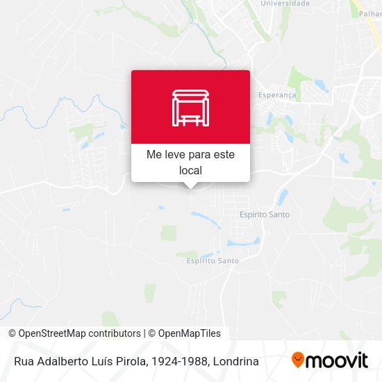 Rua Adalberto Luís Pirola, 1924-1988 mapa
