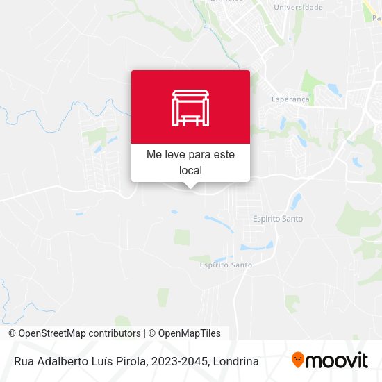 Rua Adalberto Luís Pirola, 2023-2045 mapa