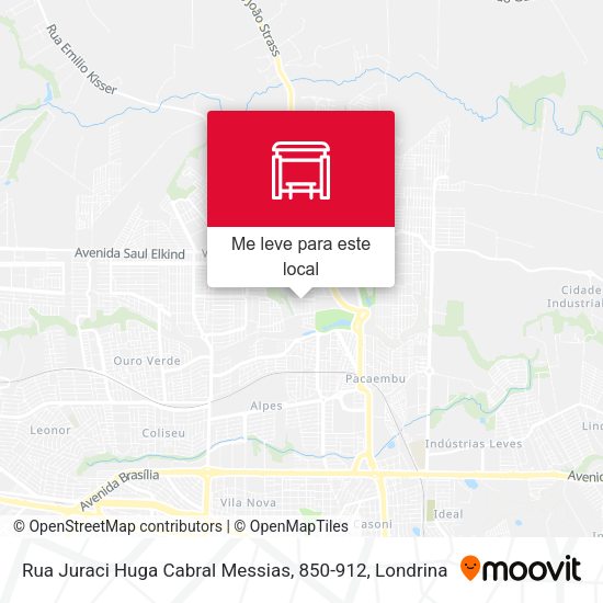 Rua Juraci Huga Cabral Messias, 850-912 mapa