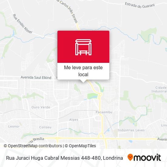 Rua Juraci Huga Cabral Messias 448-480 mapa