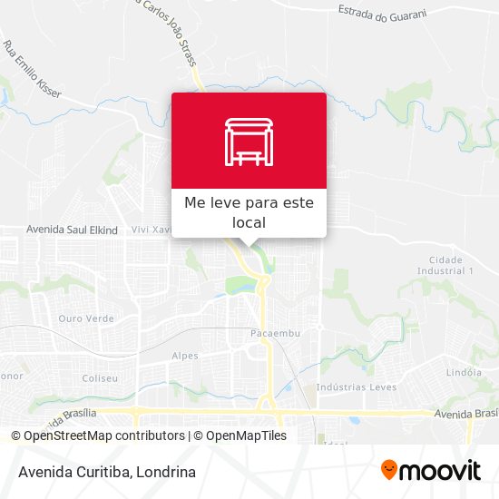 Avenida Curitiba mapa
