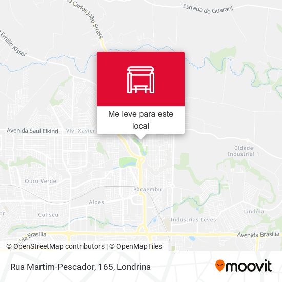 Rua Martim-Pescador, 165 mapa