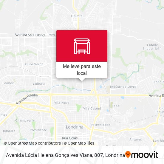 Avenida Lúcia Helena Gonçalves Viana, 807 mapa