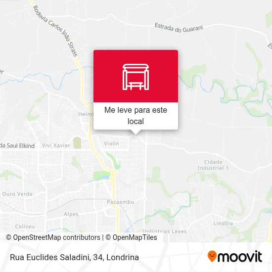 Rua Euclides Saladini, 34 mapa