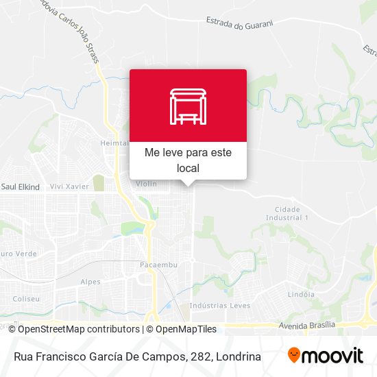 Rua Francisco García De Campos, 282 mapa