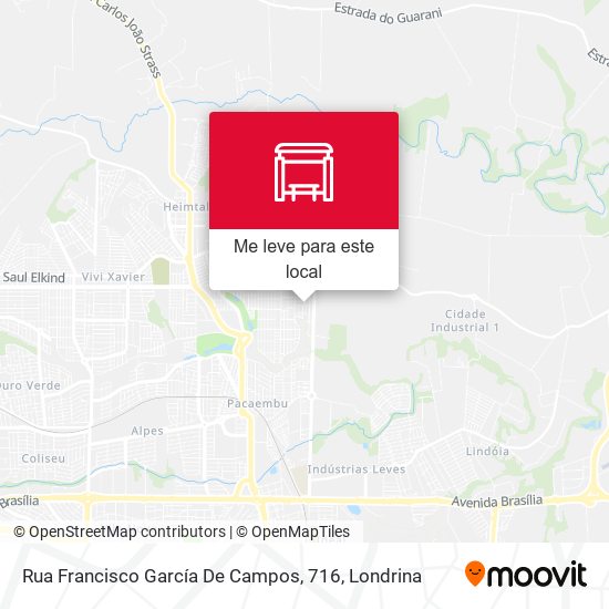 Rua Francisco García De Campos, 716 mapa