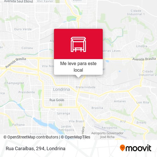 Rua Caraíbas, 294 mapa