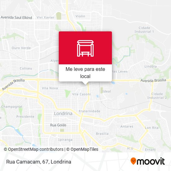 Rua Camacam, 67 mapa