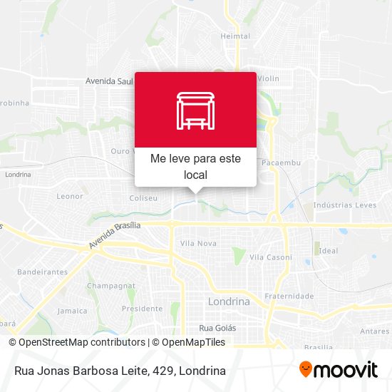 Rua Jonas Barbosa Leite, 429 mapa