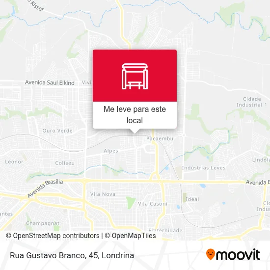 Rua Gustavo Branco, 45 mapa