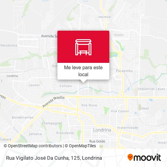 Rua Vigilato José Da Cunha, 125 mapa