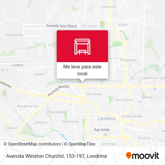 Avenida Winston Churchil, 153-197 mapa