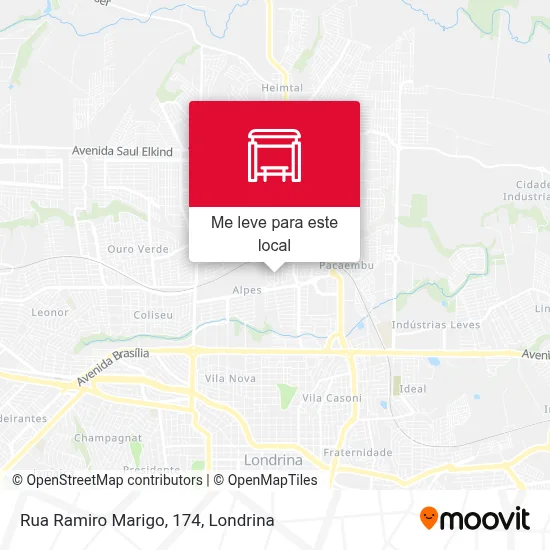 Rua Ramiro Marigo, 174 mapa