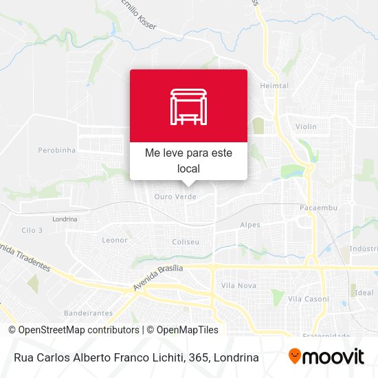 Rua Carlos Alberto Franco Lichiti, 365 mapa