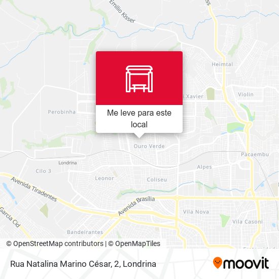 Rua Natalina Marino César, 2 mapa