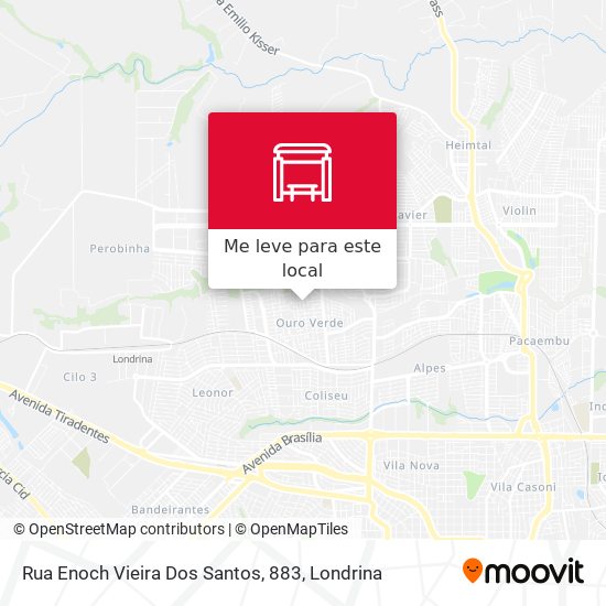 Rua Enoch Vieira Dos Santos, 883 mapa