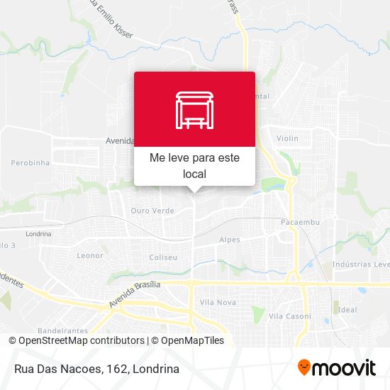 Rua Das Nacoes, 162 mapa