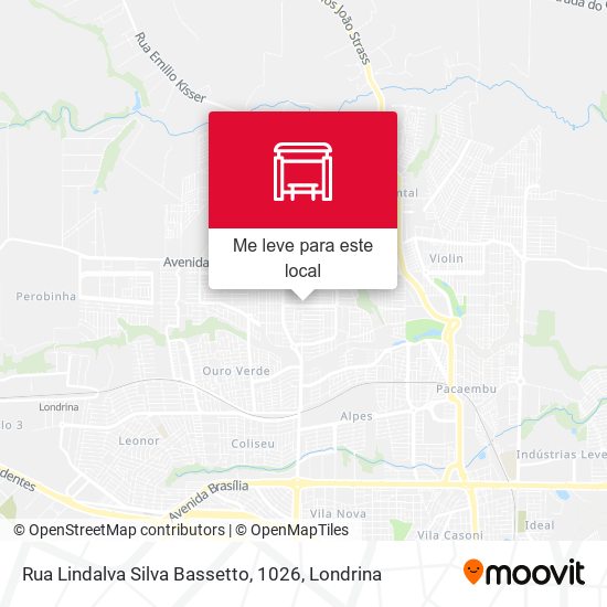 Rua Lindalva Silva Bassetto, 1026 mapa