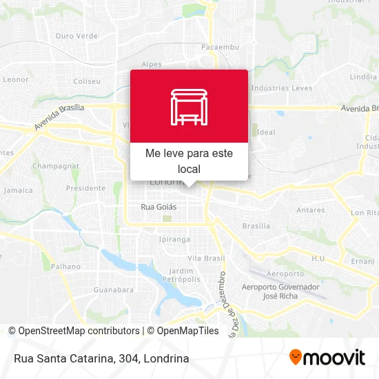 Rua Santa Catarina, 304 mapa