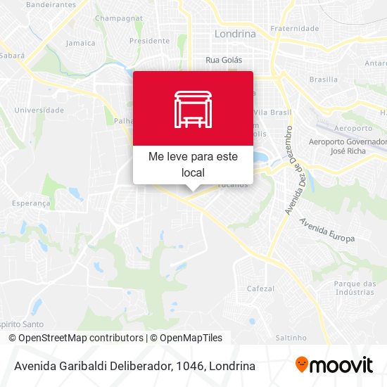 Avenida Garibaldi Deliberador, 1046 mapa