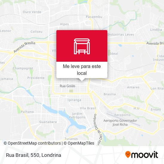 Rua Brasil, 550 mapa