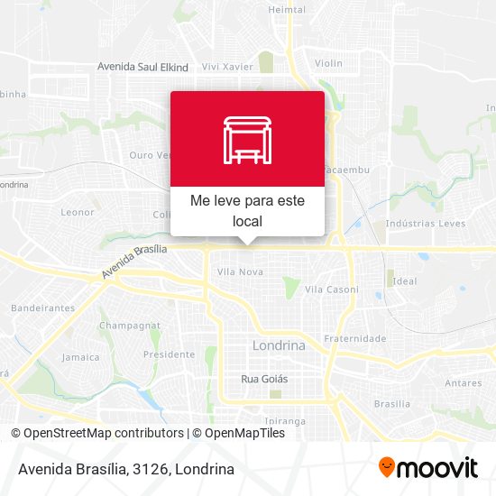 Avenida Brasília, 3126 mapa