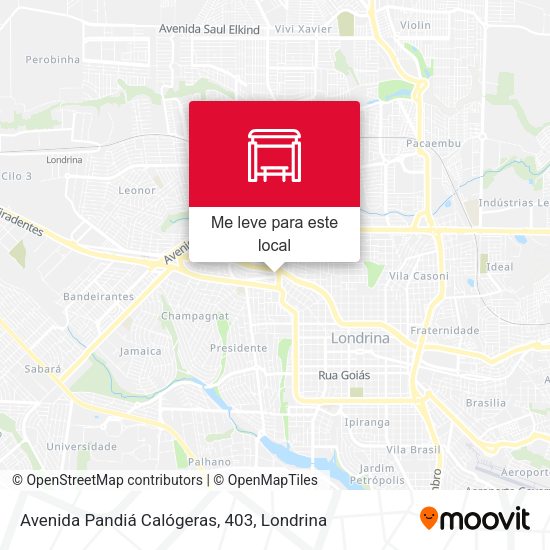 Avenida Pandiá Calógeras, 403 mapa