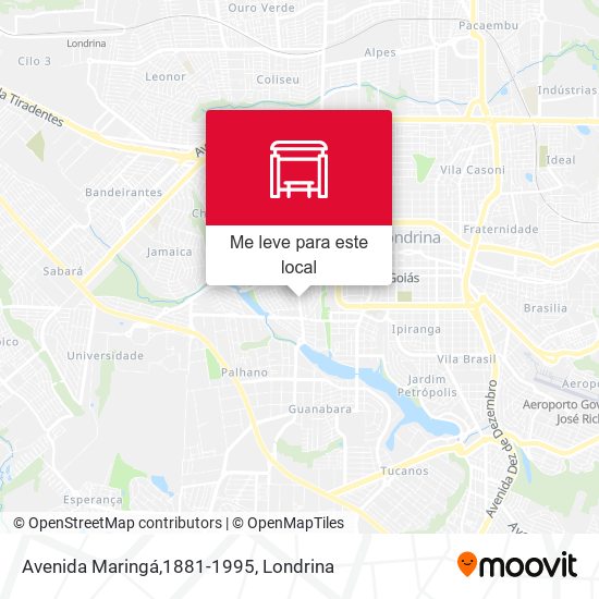 Avenida Maringá,1881-1995 mapa