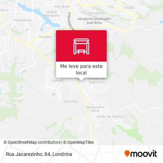 Rua Jacarezinho, 84 mapa