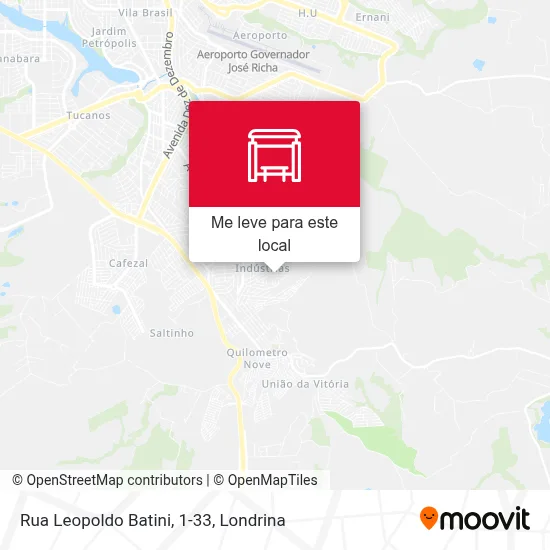 Rua Leopoldo Batini, 1-33 mapa