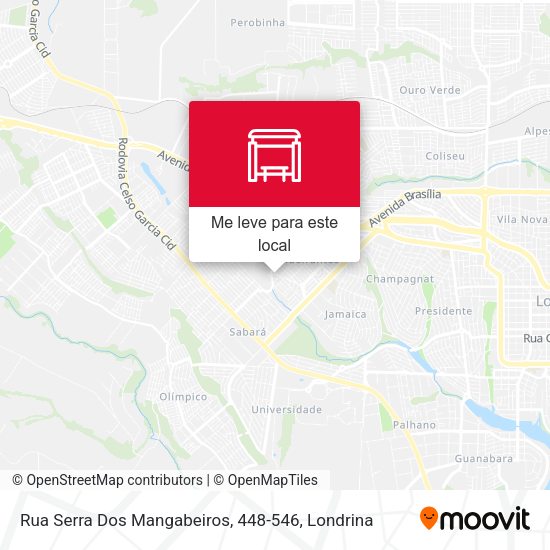 Rua Serra Dos Mangabeiros, 448-546 mapa